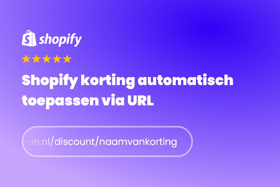 Shopify korting automatisch toepassen via URL: zo werkt het